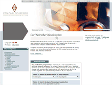 Tablet Screenshot of csnmetals.de